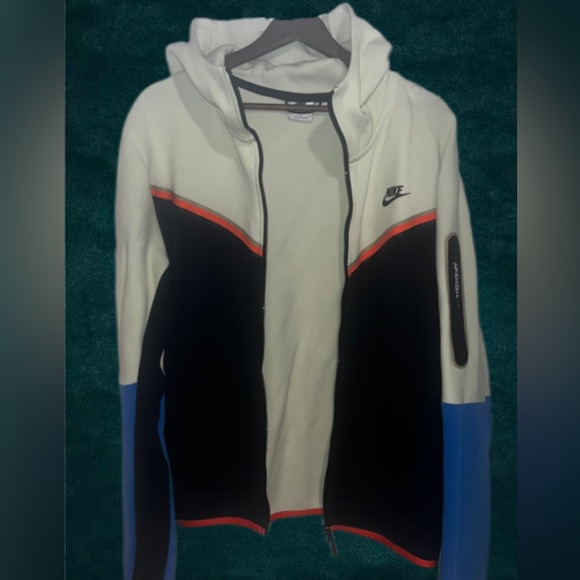 NIKE TECH JACKET green/black/blue/orange - Picture 1 of 4